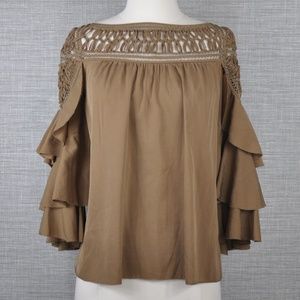 3.1 Phillip Lim Tops - 31 Phillip Lim Tan Ruffle Blouse - 4 3.1 Phillip Lim Tops - 31 Phillip Lim Tan Ruffle Blouse - 4